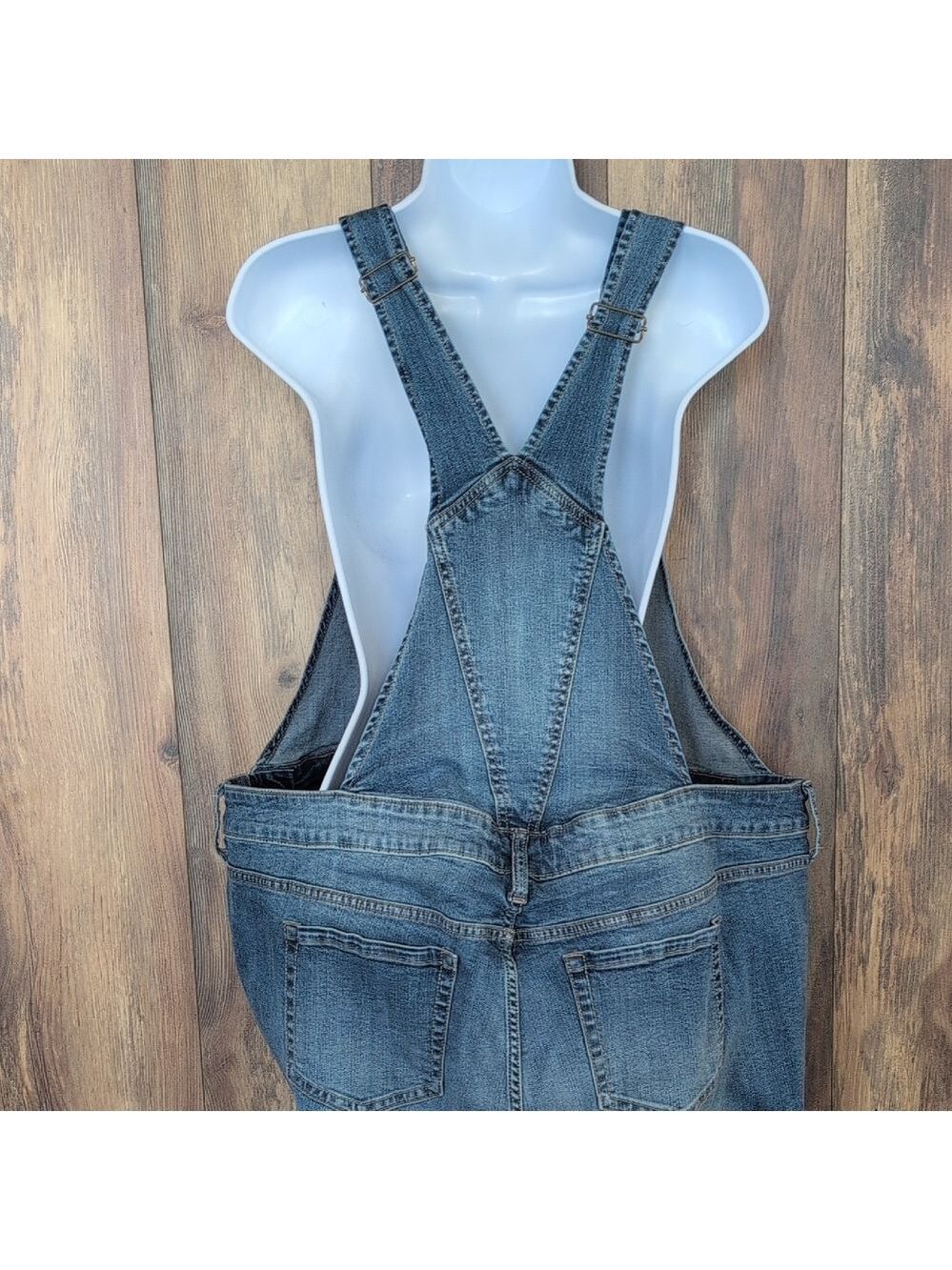 Torrid Classic Blue Women's Denim Jeans Overalls 20 C212 - Picture 7 of 10